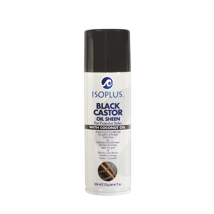 ISOPLUS BLACK CASTOR OIL SHEEN W COCONUT 11OZ