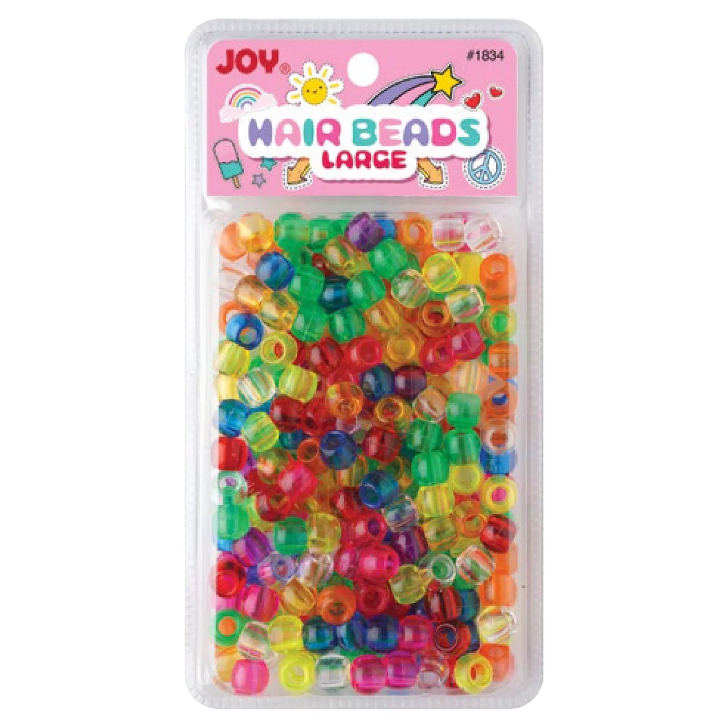JOY CLEAR RAINBOW BEADS