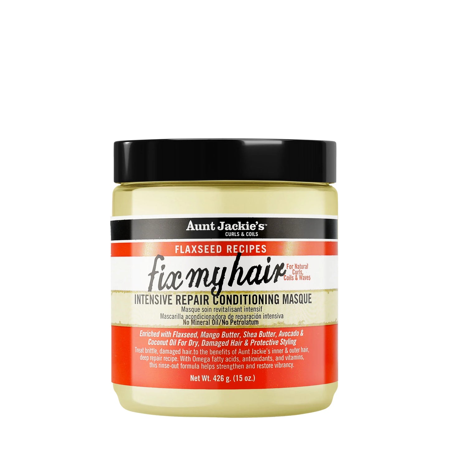 AUNT JACKIES FLAXSEED FIX MY HAIR MASK 15OZ