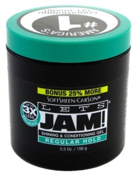 Lets Jam Shining & Conditioning Gel Regular Hold  Jar