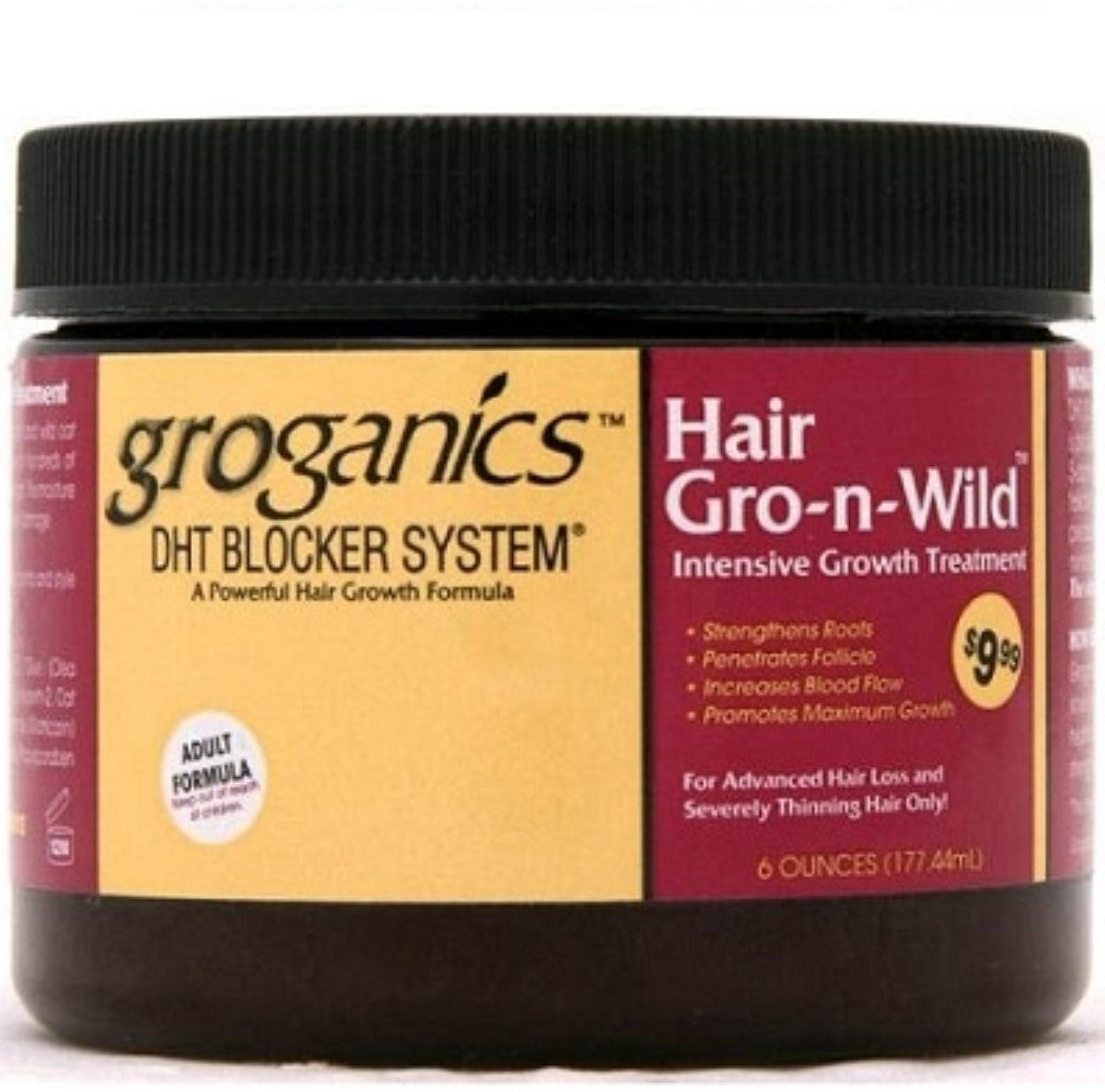 GROGANICS GRO-N-WILD HAIR DRESS 6OZ