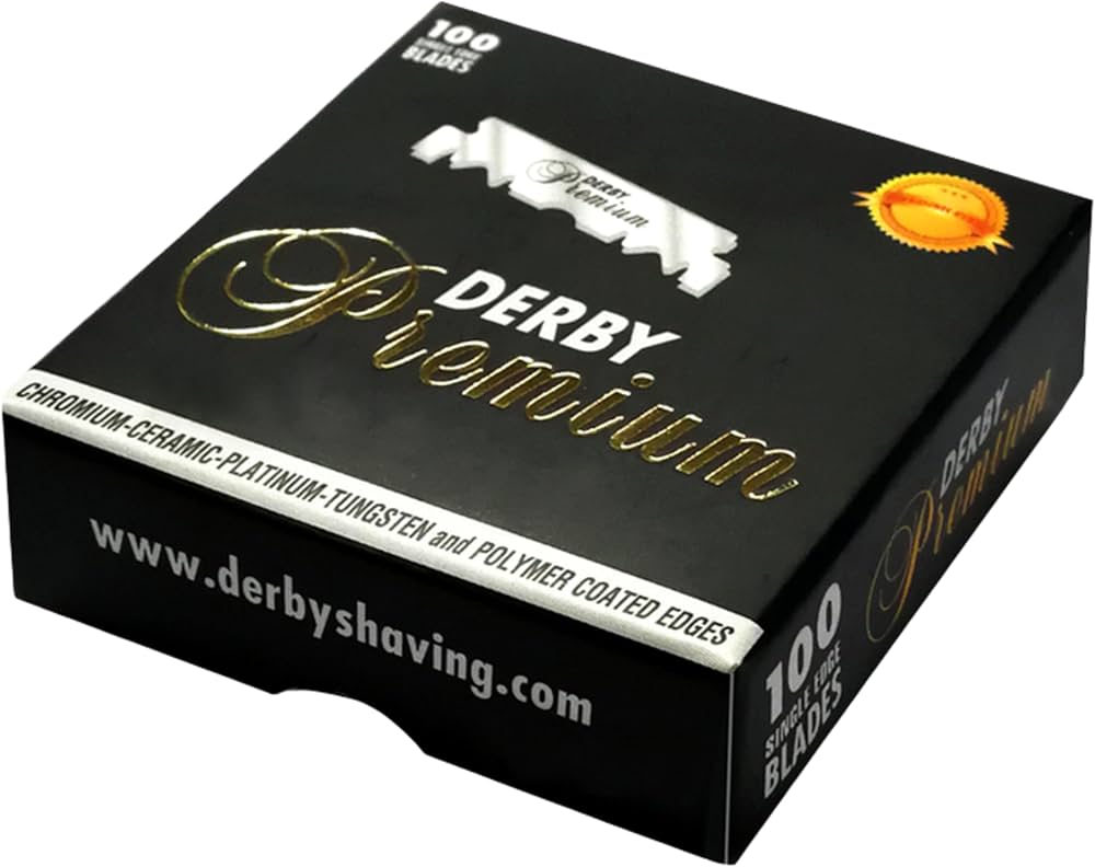 DERBY PREMIUM SINGLE EDGE BLADE (100 BLD) - BLACK BOX