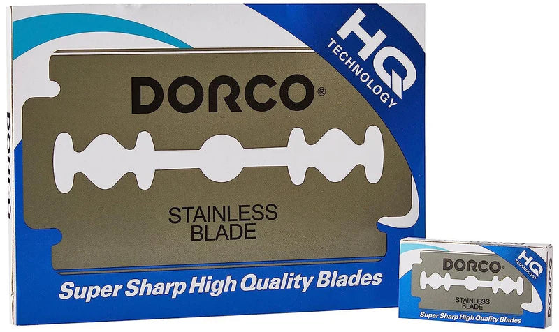 DORCO DOUBLE EDGE STAINLESS BLADE BLUE #ST300/D211