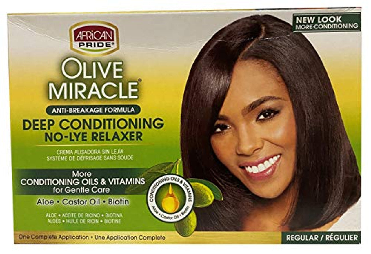 AP HAIR RELAXER AND CONDITIONER KIT REGULAR OLIVE