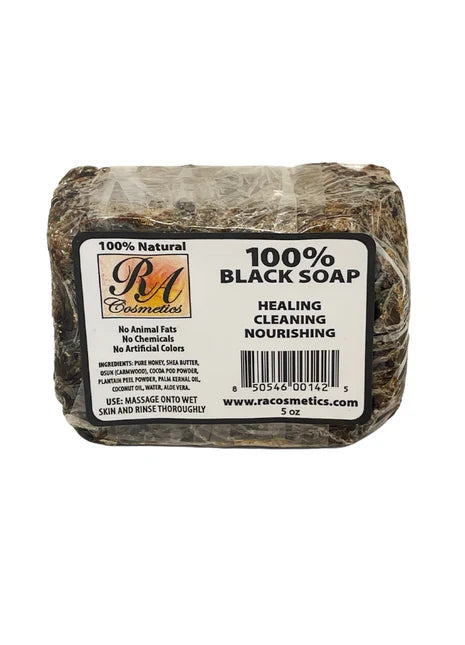 RA COSMETICS BLACK SOAP  5OZ
