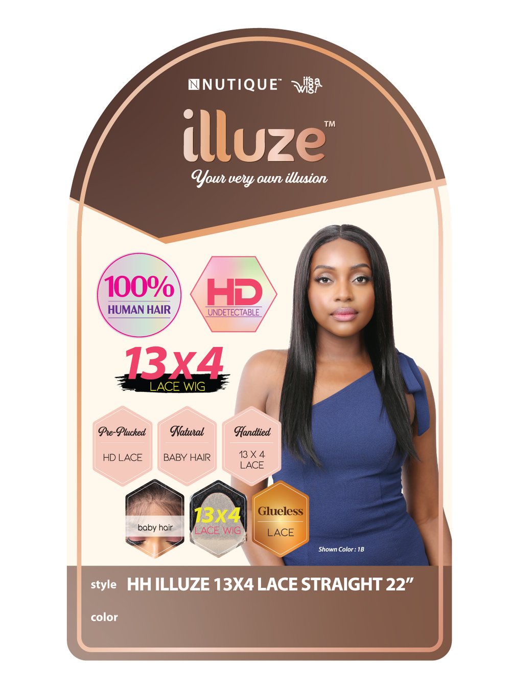 HH ILLUZE LACE 13X4 22"
