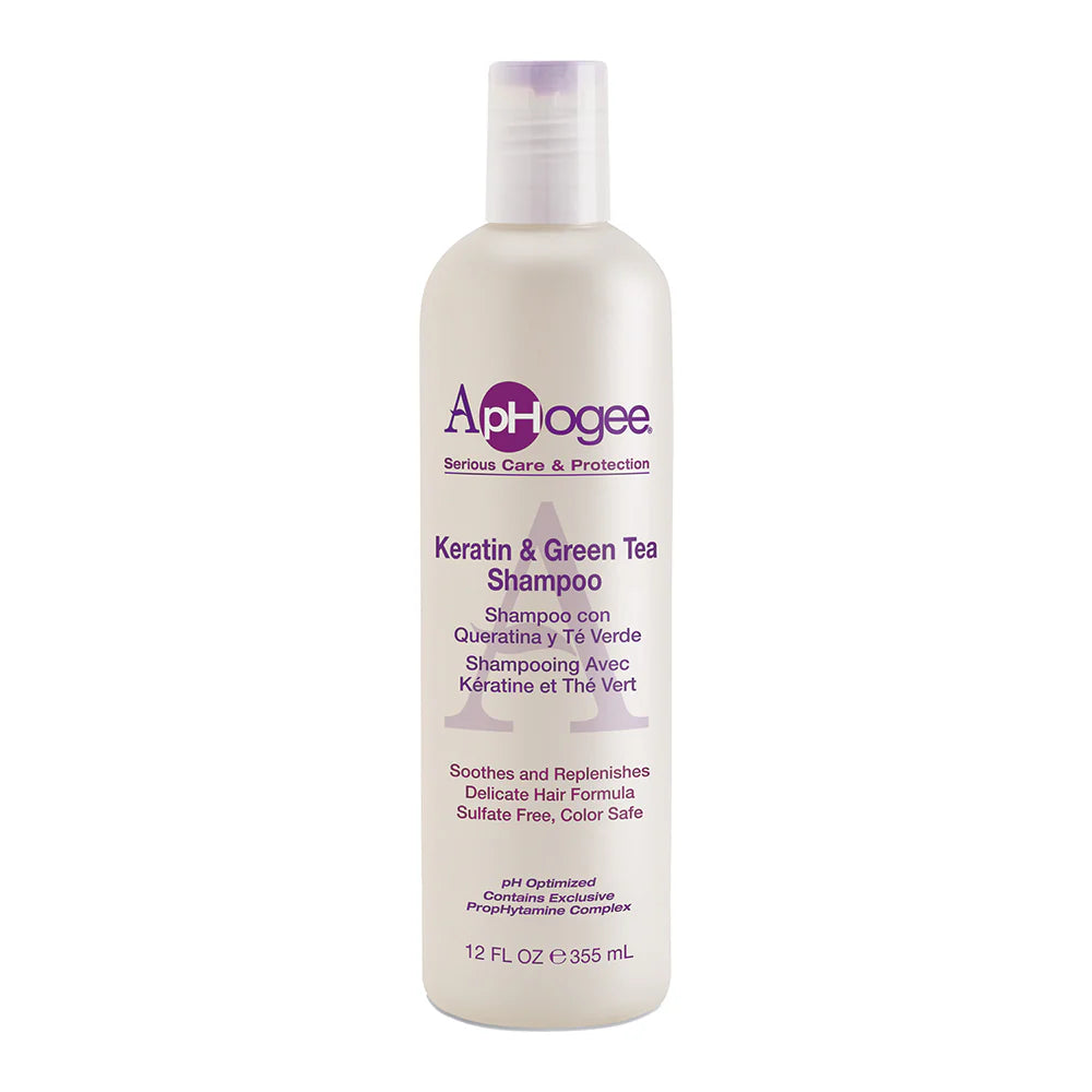 APHOGEE KERATIN AND GREEN TEA SHAMPOO 12OZ