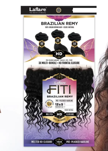 LAFLARE FITI BRAZILLIAN REMY LOOSE DEEP + 13X5 CLOSURE