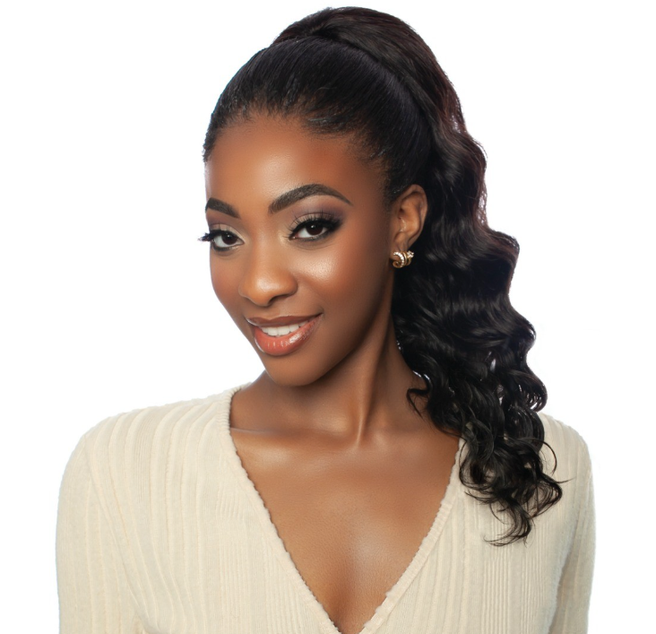 PRISTINE HUMAN HAIR DRAWSTRING PONYTAIL STRAIGHT