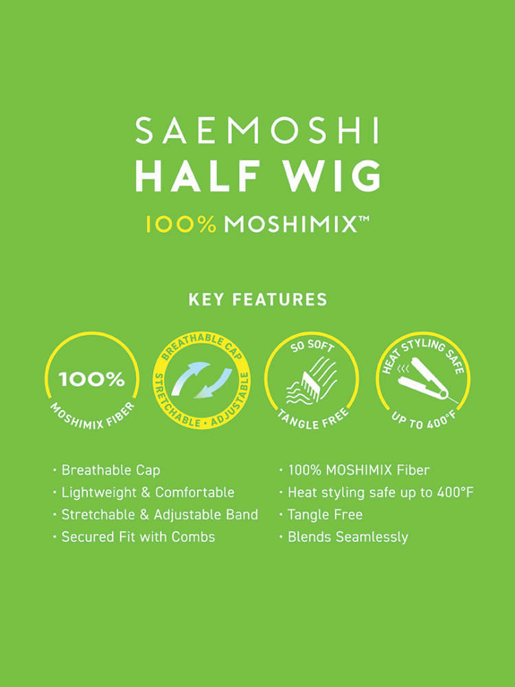 SAEMOSHI HALF WIG BOHEMIAN 22″(BRIE)