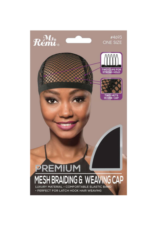 MS REMI MASH BRAIDING CAP BLACK