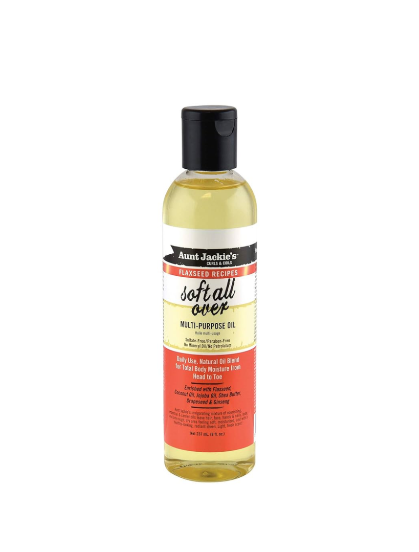 AUNT JACKIES FLAXSEED SOFT ALL OVER OIL 8OZ