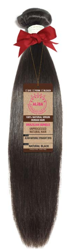 ALIBA NATURAL STRAIGHT WVG 16" SILVER