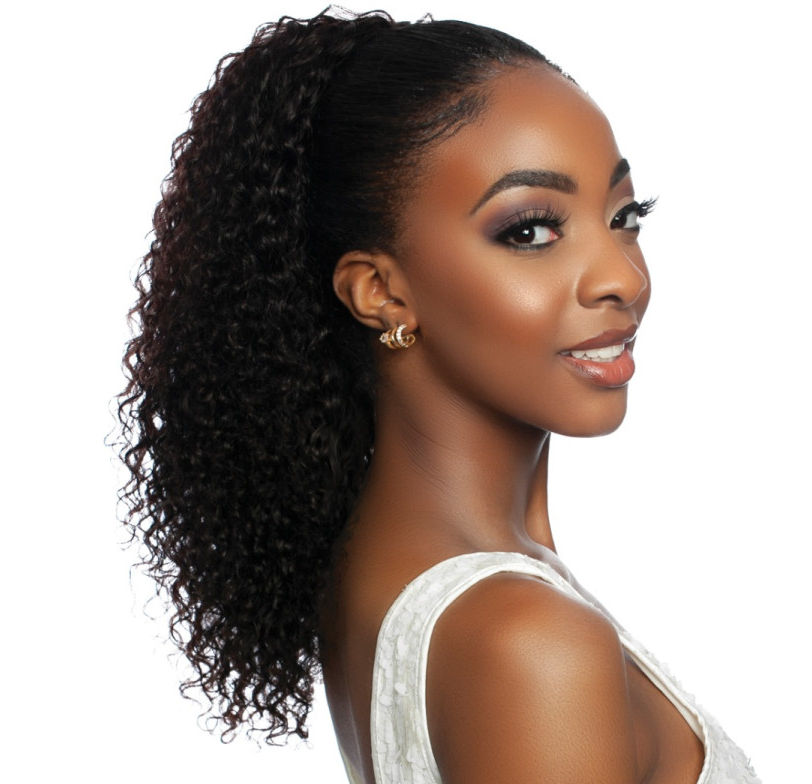 PRISTINE HUMAN HAIR DRAWSTRING PONYTAIL SPANISH WAVE