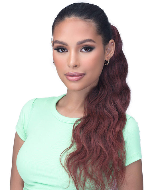 LAUDE & CO NATURAL WAVE PONYTAIL 24"