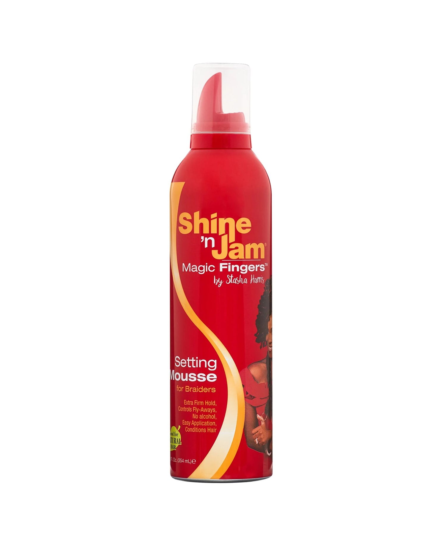 AMPRO SHINE N JAM MAGIC FINGERS BRAID MOUSSE 12 OZ