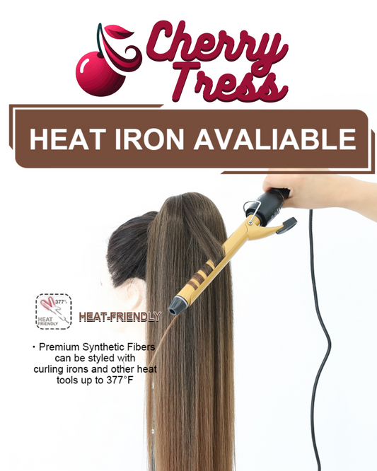 CHERRY TRESS YAKI STRAIGHT SYNTHETIC PONYTAIL