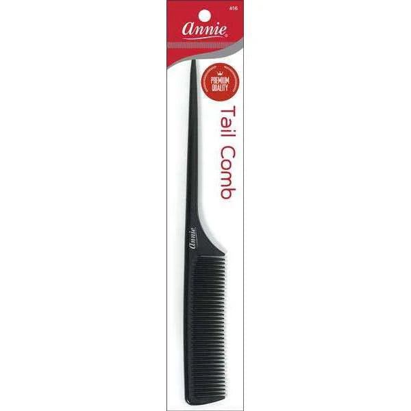 Annie Premium Rat Tail Comb, Black
