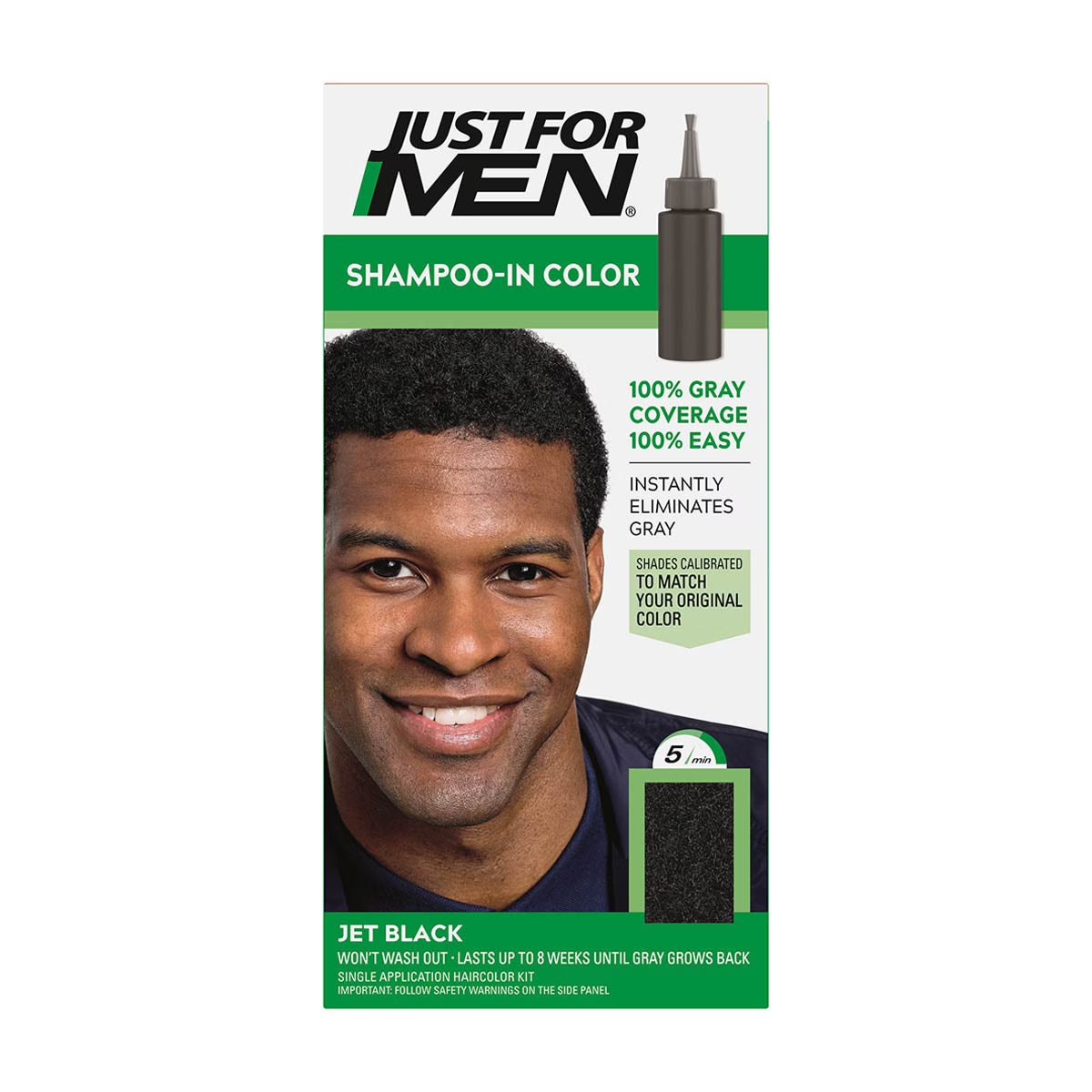 Just For Men Shampoo-In Color Gray Hair Coverage Color