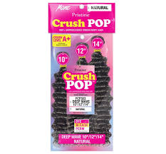 CRUSH POP DEEP WAVE HUMAN HAIR EXTENSIONS NATURAL BLACK 22"24"26"