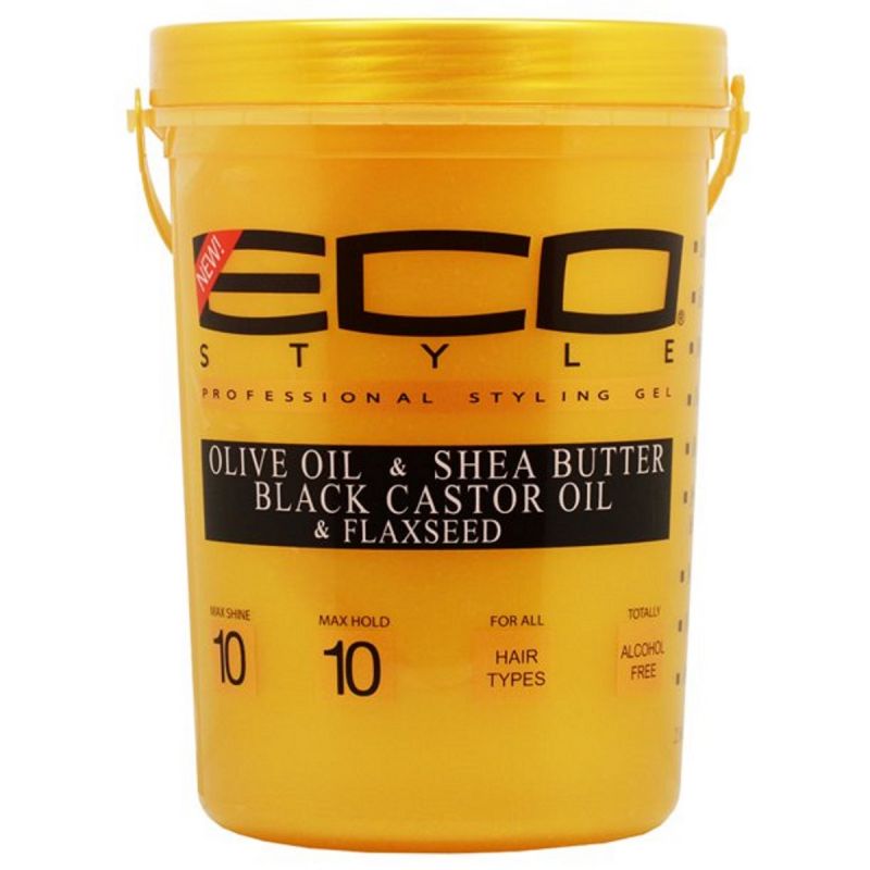 Eco Style Styler Gold Olive Shea Butter Black Castor Oil Styling Gel 16oz