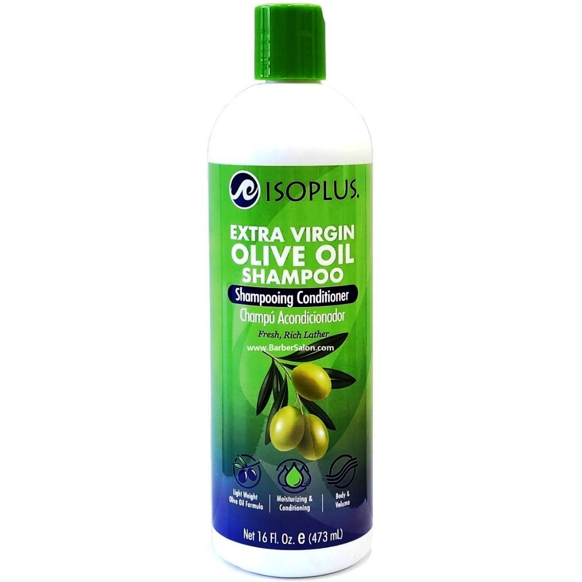 ISOPLUS EXTRA VIRGIN OLIVE OIL SHAMPOO 16oz