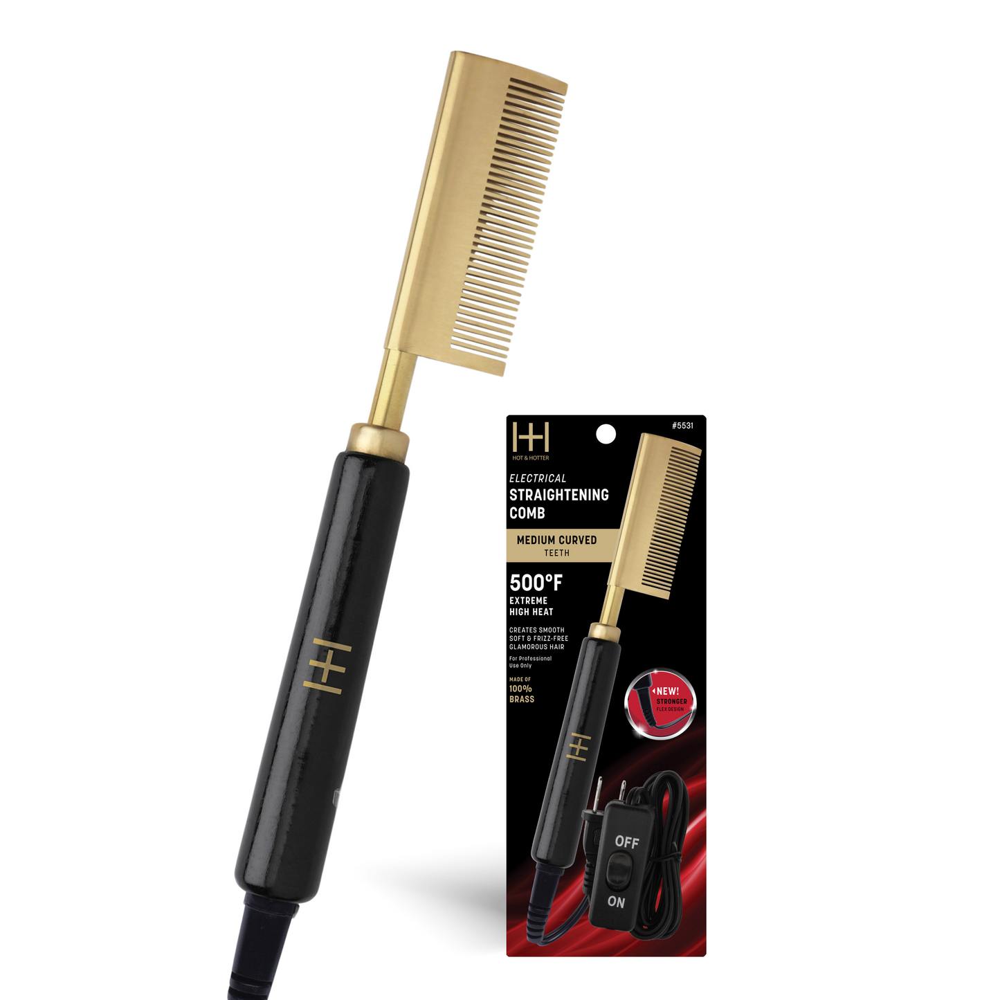 H&H HOT COMB MEDIUM CURVED TEETH