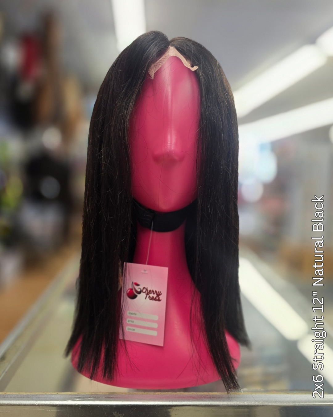 CherryTress 2x6 Straight Human Hair Wig | 180% Density | Transparent Lace