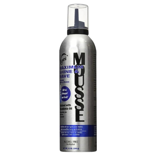 VIGORAL MOUSSE MAXIMUM SHINE WAVE BLUE 12oz