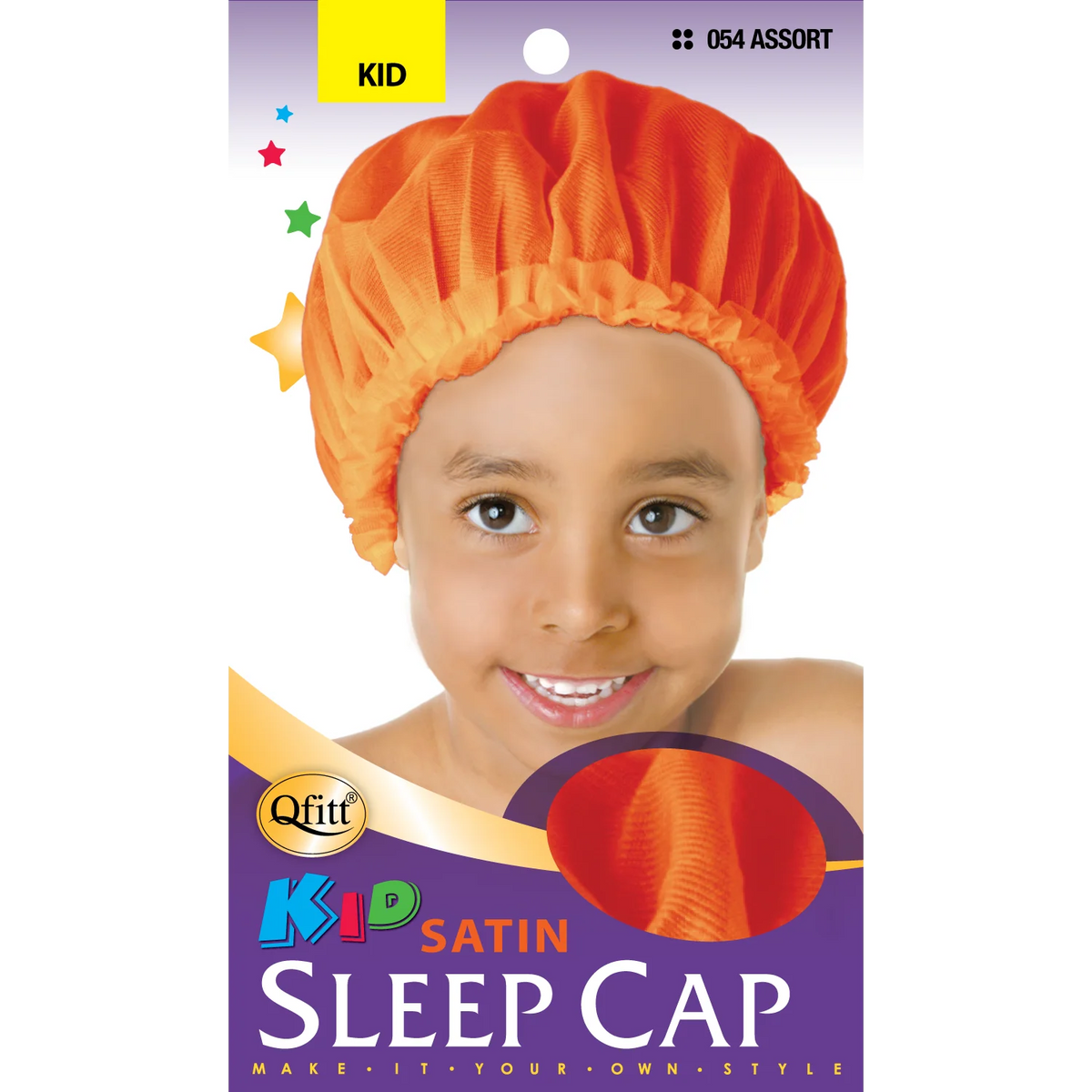 Qfitt Kid Satin Sleep Cap Assorted Color