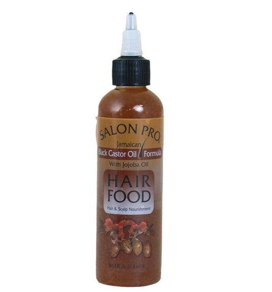 SALON PRO HAIR FOOD BLACK CASTOR OIL 4oz