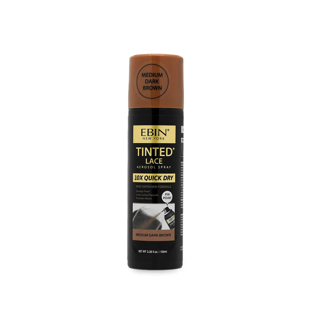 EBIN QUICK TINTEDLACE SPRAY MEDIUM DARK BROWN