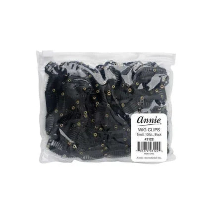 ANNIE WIG CLIPS S BLACK BULK