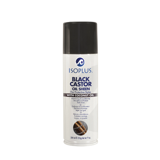 ISOPLUS BLACK CASTOR OIL SHEEN W COCONUT 11OZ