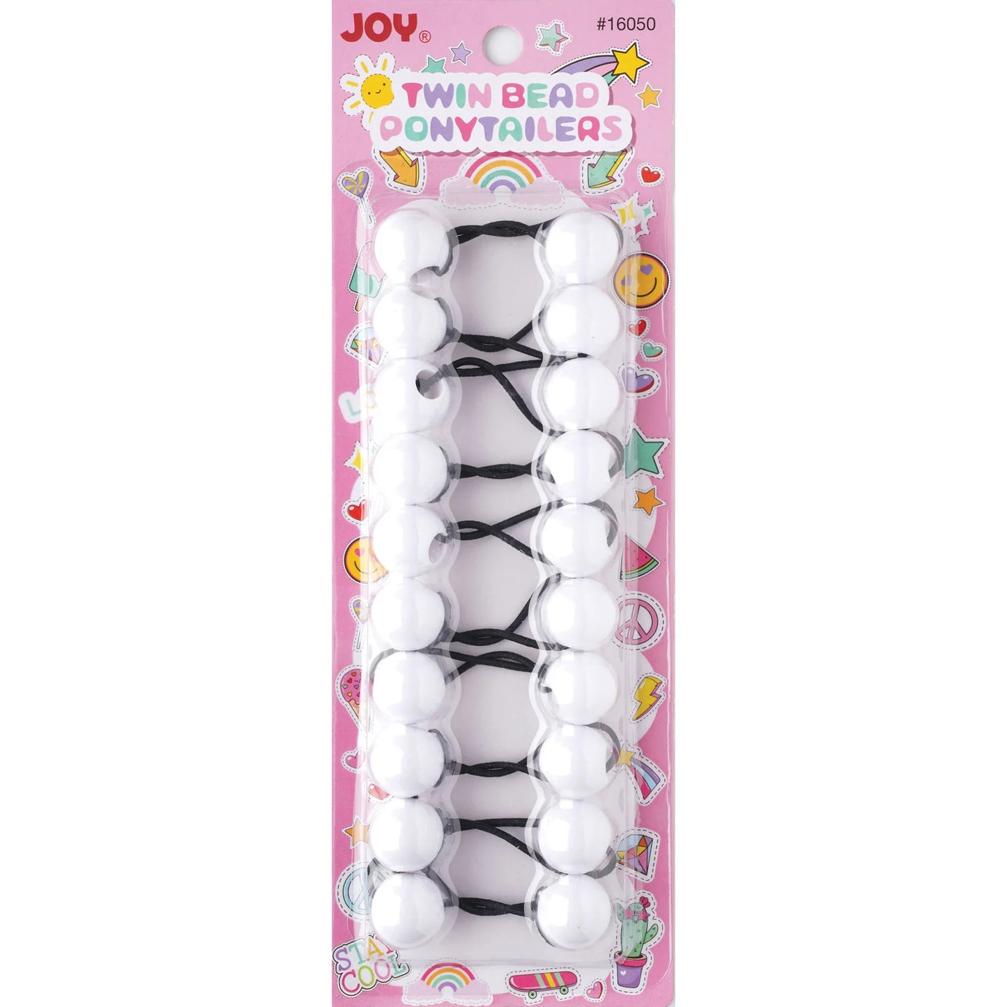 Annie Joy Twin Beads Ponytailers – Classic Colors 20mm