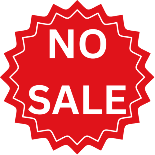 NO SALE