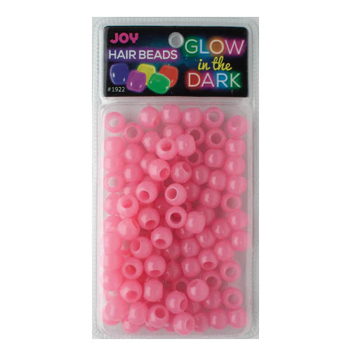 JOY HAIR BEADS GLOW IN THE DARK  PINK