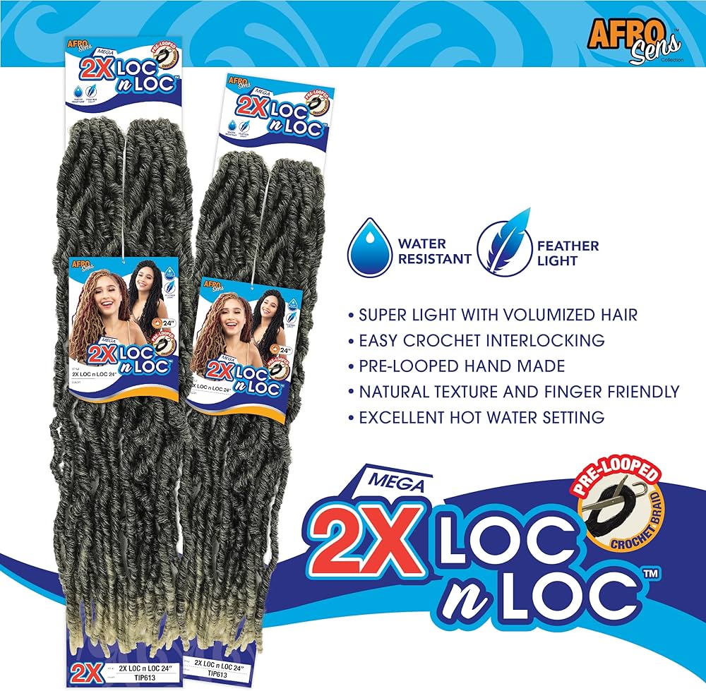 AFRO SENSE CROCHET 2X LOC N LOC