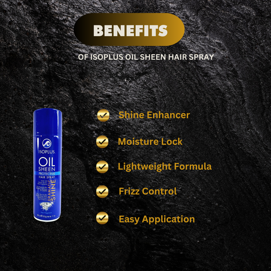 ISOPLUS OIL SHEEN PROTECTIVE HAIR SPRAY 11OZ