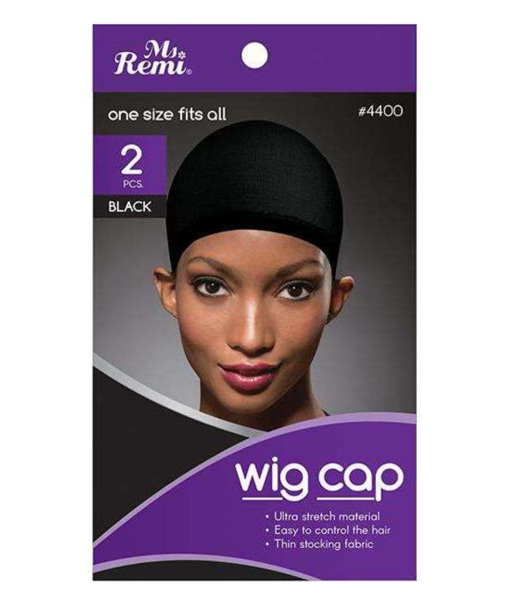 MRS REMI STOCKING WIG CAP BLACK 2PC