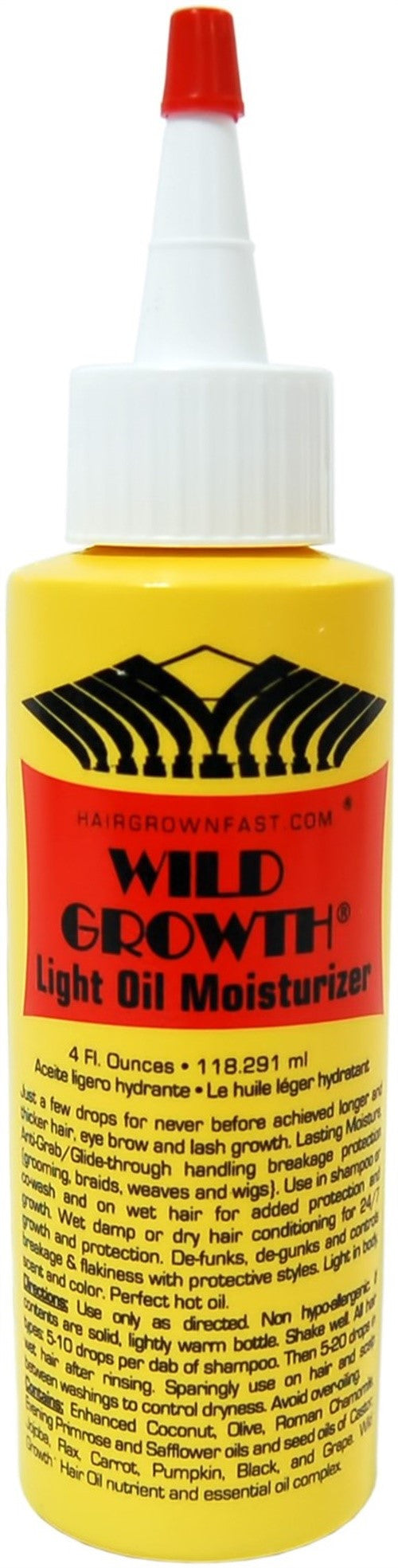WILD GROWTH LIGHT OIL MOISTERIZER 4 OZ