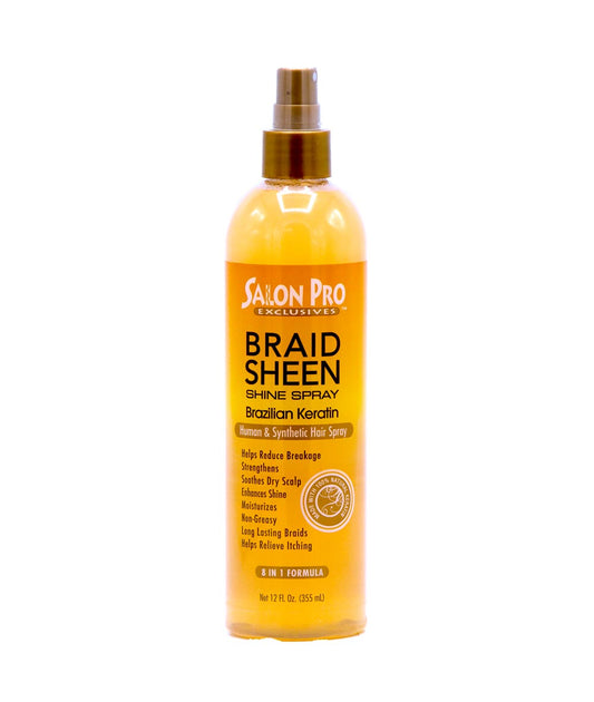 SALON PRO BRAID SHEEN BRAZILIAN KERATIN 12oz