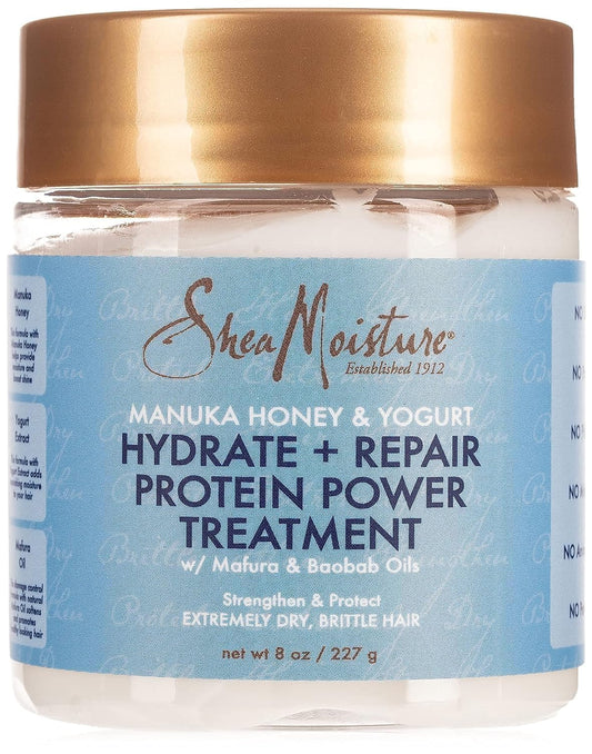 SHEA MOISTURE HAIR MANUKA HONEY & YOGURT PROTEIN TREATMENT 8OZ