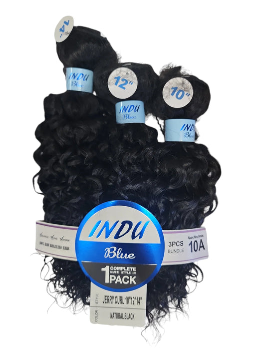 INDU BLUE HUMAN HAIR 3PC BUNDLE -JERRY