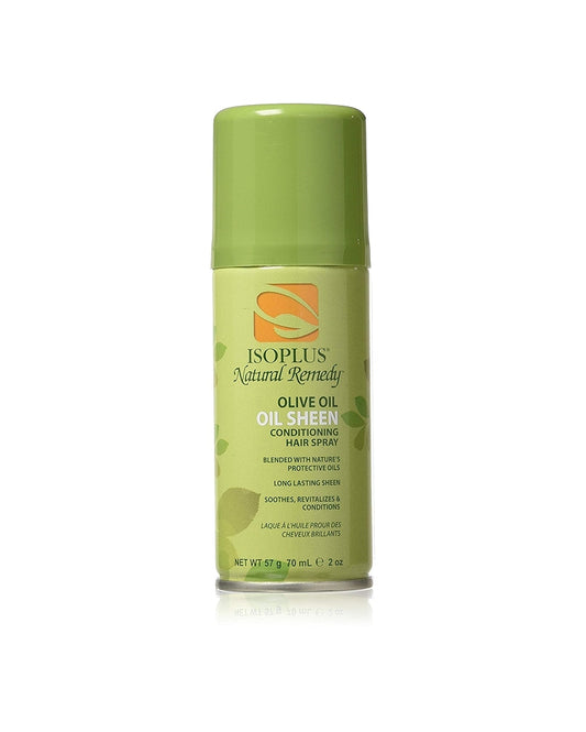 ISOPLUS NATURAL REMEDY OIL SHEEN HAIR SPRAY-OLIVE-