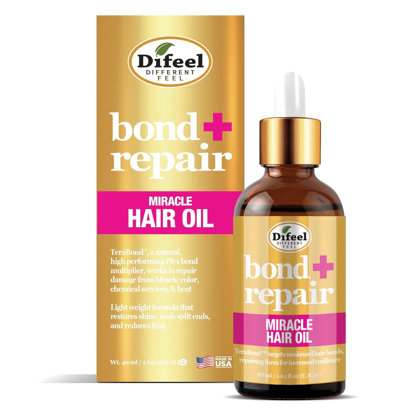 DIFEEL BOND+REPAIR LEAVE-IN HAIR TREATMENT 2.5 OZ