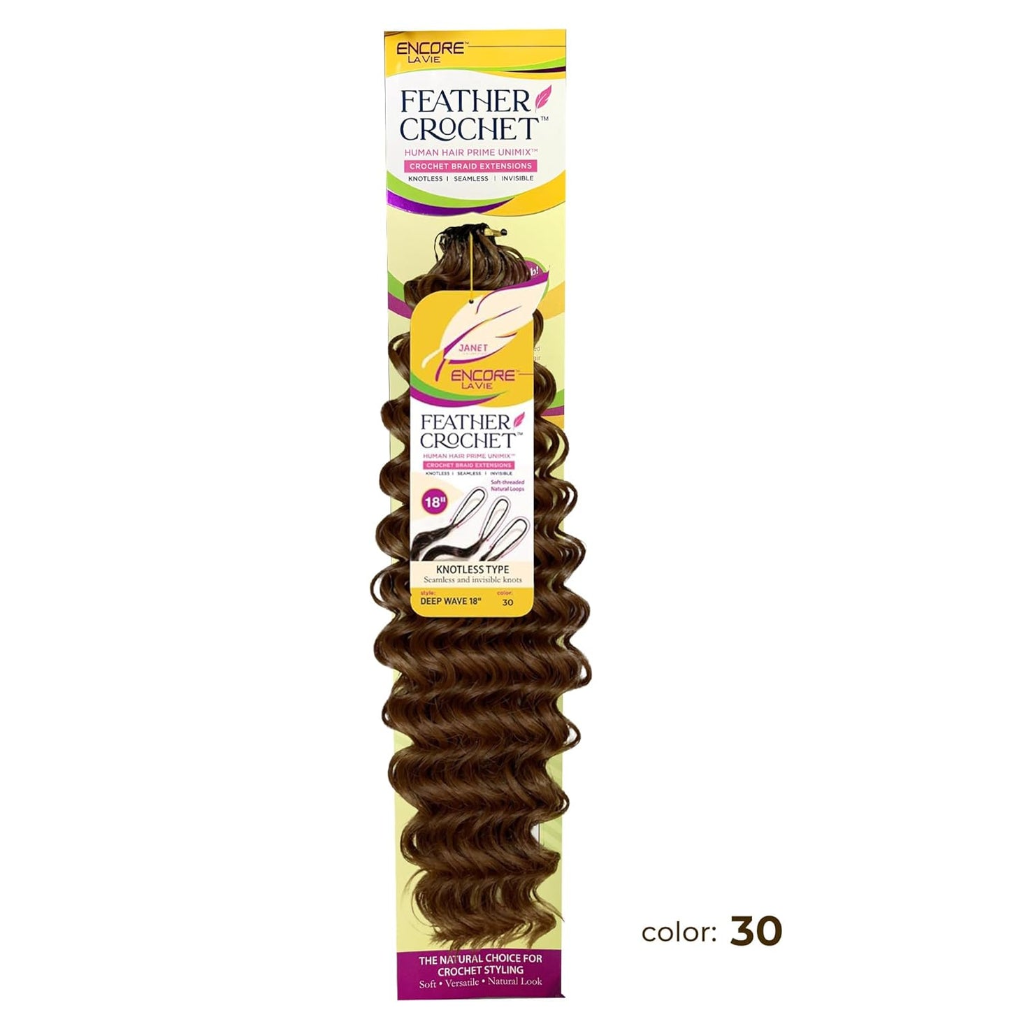 Janet Collection Feather Crochet Encore Lavie New deep 18"