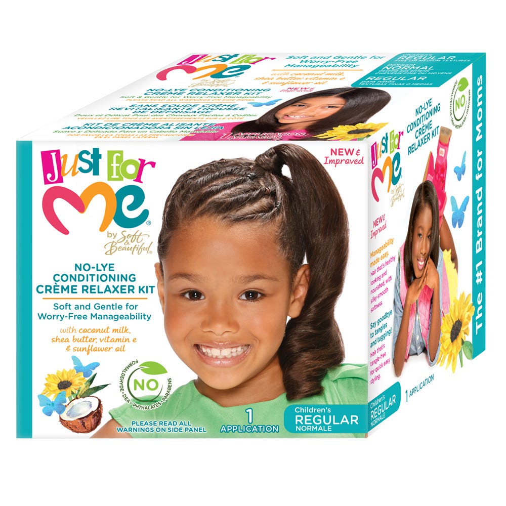 JUST FOR ME No Lye Conditioning Creme Relaxer Kit