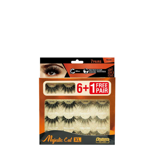 EBIN 7 PAIRS MEGA LASH MAJESTIC CAT 001