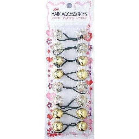 TWIN BEAD PONYTAILERS Purple marble